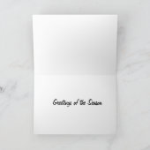 犬は犬のホリデーカードになる カード (内部)