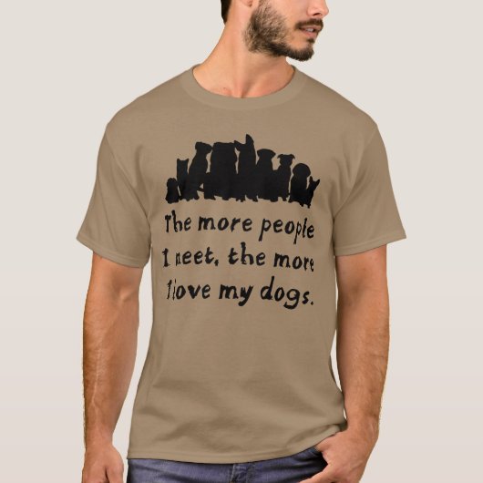 犬は犬を愛する家族の友人 Tシャツ (正面)