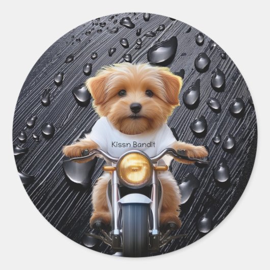 犬は犬 ラウンドシール (正面)