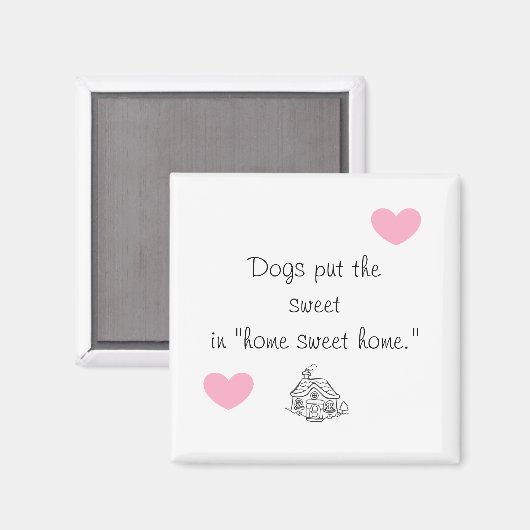 犬は甘い家に甘い マグネット (正面/裏面)