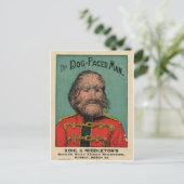 犬は男に向き合った ポストカード (スタンド正面)