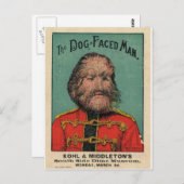 犬は男に向き合った ポストカード (正面/裏面)