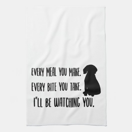 犬は番中だ-犬派への贈り物 キッチンタオル (縦)