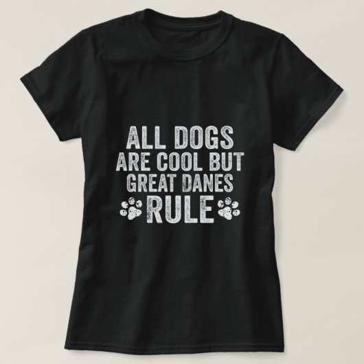 犬は皆大クールいなる犬ばかりが大いなる癖を取る Tシャツ (デザイン正面)