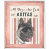 犬は皆無クール為だ シール (正面)