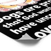 犬は神が私たちにキリスト教のペットを欲しがっている証拠 ポスター (角)