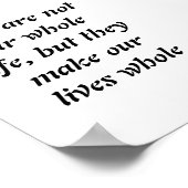 犬は私たちの人生の中で…ウォールアート ポスター (角)