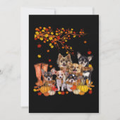 犬は私たちの人生を最後の洗礼にする サンキューカード (正面)