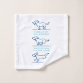 犬は私たちの生活を丸める バスタオルセット (ウォッシュタオル)