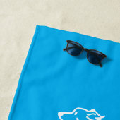 犬は私たちの生活を丸める ビーチタオル (インサイチュ)