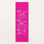 犬は私たちの生活を丸める ヨガマット (正面)