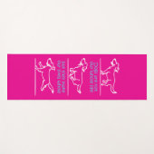 犬は私たちの生活を丸める ヨガマット (正面(横))