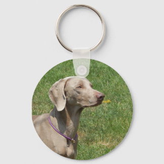犬は私たちの生活を完全にする – Weimaraner キーホルダー