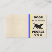 犬は私のお気に入りの人の名刺 名刺 (正面)