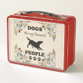 犬は私のお気に入りの人の弁当 メタルランチボックス (裏面)