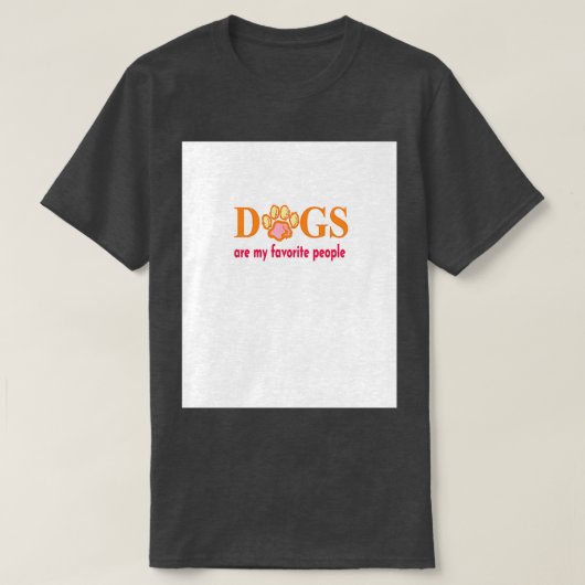 犬は私のお気に入りの人グラフィック1 Tシャツ (デザイン正面)