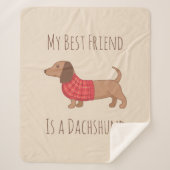 犬は私のお気に入りの人ダシュント・ウィナー犬 シェルパブランケット (正面)