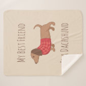 犬は私のお気に入りの人ダシュント・ウィナー犬 シェルパブランケット (正面(横))