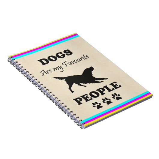 犬は私のお気に入りの人間手帳 ノートブック (右側)