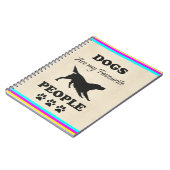 犬は私のお気に入りの人間手帳 ノートブック (左側)