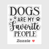犬は私のお気に入りの民、おもしろい犬の所有者 シール (シート)
