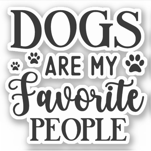 犬は私のお気に入りの民、おもしろい犬の所有者 シール (正面)