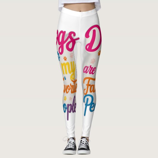 犬は私のお気に入りの民 レギンス (正面)
