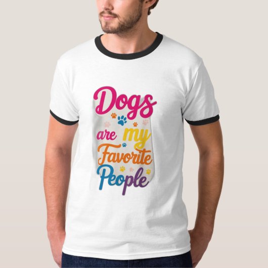 犬は私のお気に入りの民 Tシャツ (正面)