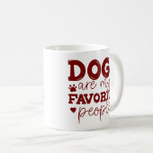 犬は私のお気に入りの犬母 コーヒーマグカップ (正面右)