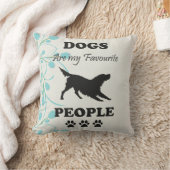 犬は私のお気に入りの装飾用クッション クッション (ブランケット)