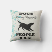 犬は私のお気に入りの装飾用クッション クッション (裏面)