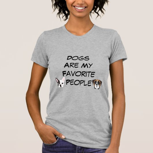 犬は私のお気に入りのTシャツだ Tシャツ (正面)