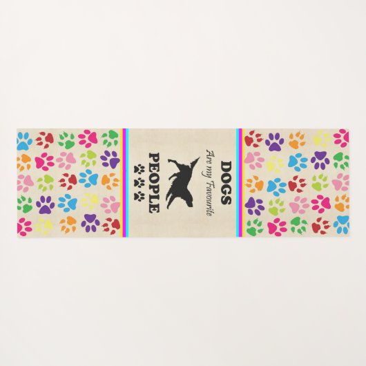 犬は私の人お気に入りの々ヨガマット ヨガマット (裏面(横))