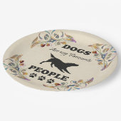 犬は私の人お気に入りの々紙プレート ペーパープレート (アングル)