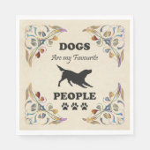犬は私の人お気に入りの紙ナプキン スタンダードランチョンナプキン (正面)