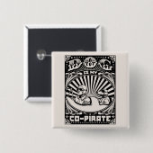 犬は私の共同海賊です 缶バッジ (正面&裏面)