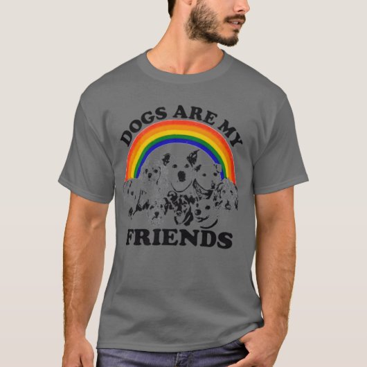 犬は私の友達です 少年 Tシャツ (正面)