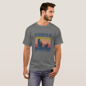 犬は私の問題のほとんどの解決クロシェはRを解決 Tシャツ (正面フル)