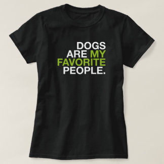 犬は私の好きな人 - ミニマルタイポグラフィーTシャツ Tシャツ