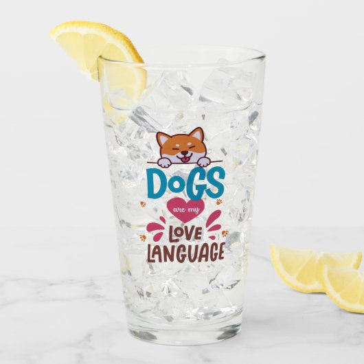 犬は私の愛語だ タンブラーグラス (アイス正面)