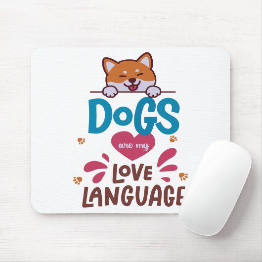 犬は私の愛語だ マウスパッド (マウス)