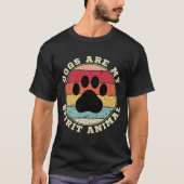 犬は私の霊獣Tシャツだ Tシャツ (正面)