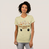 犬は私を幸せにしてくれる ペット愛好家 カジュアル Tシャツ (正面フル)