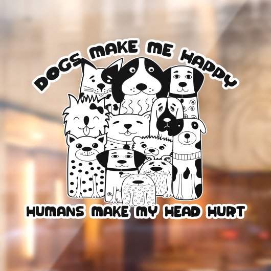 犬は私を幸せにする人間は私の頭を傷つける ウィンドウサイン (シート2)