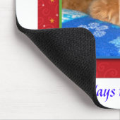 犬は私達をの皆賛美します! 休日のマウスパッド マウスパッド (コーナー)