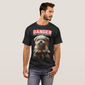 犬は空手を嗜む Tシャツ (正面フル)
