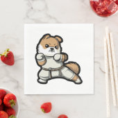 犬は空手を知っている スタンダードランチョンナプキン (インサイチュ)