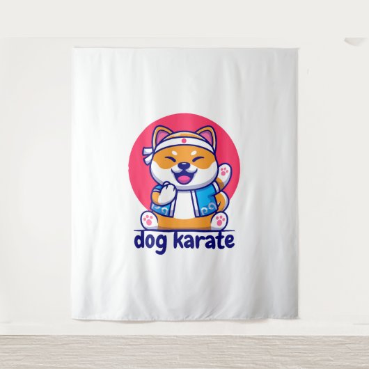 犬は空手を知っている タペストリー (正面)