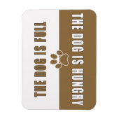 犬は空腹のリフィゲーターだ マグネット (縦)