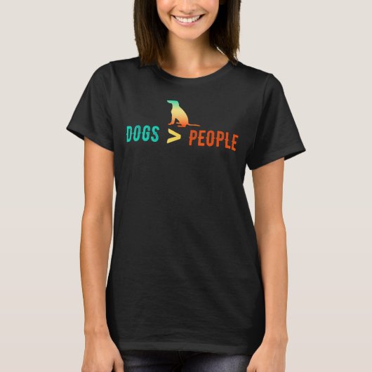犬は素晴らし人を内向D以上 Tシャツ (正面)
